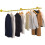 (Golden) 180cm Wall Mounted Pipe Clothes Rail Garment Rack 1