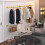 (Golden) 180cm Wall Mounted Pipe Clothes Rail Garment Rack 2