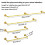 (Golden) 180cm Wall Mounted Pipe Clothes Rail Garment Rack 6