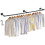 (Black) 180cm Wall Mounted Pipe Clothes Rail Garment Rack 1