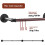 (Black) 180cm Wall Mounted Pipe Clothes Rail Garment Rack 7