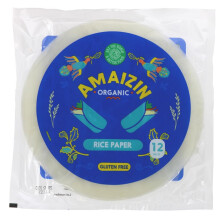 Amaizin Rice Paper Organic 110g ( pack of 12 )