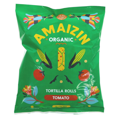 Amaizin Tomato Corn Rolls 100g ( pack of 14 )