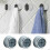 3x Kitchen Push In Tea Towel Holders Adhesive Wall Mount Hook Tea Towel Hooks 1