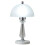 Living And Home Crystal Table Lamp with Scalloped Lampshade 3