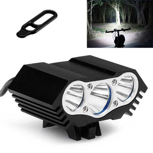 3 X Cree Xml T6 Led Bicycle Bike Usb Headlight Head Light Lamp Torch Flashlight 2