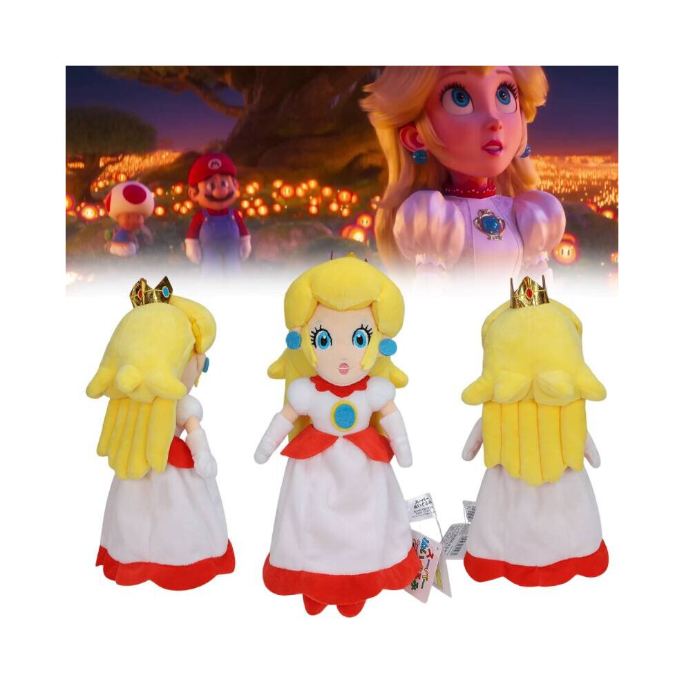 Dinamr Super Mario Bros Princess Peach Plush Doll Stuffed Toy Christmas Halloween Gift