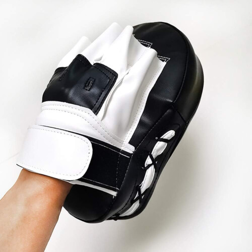 Boxing Curved Focus Punching Mitts- Leatherette Training Hand Pads 2