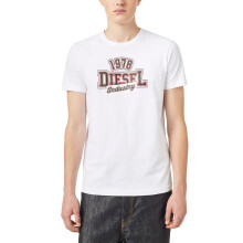 (White, L) DIESEL T DIEGOS K26 Mens T Shirts Crew Neck White Summer Tee