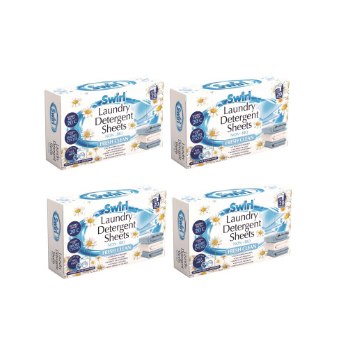 80 Dissolvable Laundry Detergent Sheets Non Bio Fresh Clean Scent 1