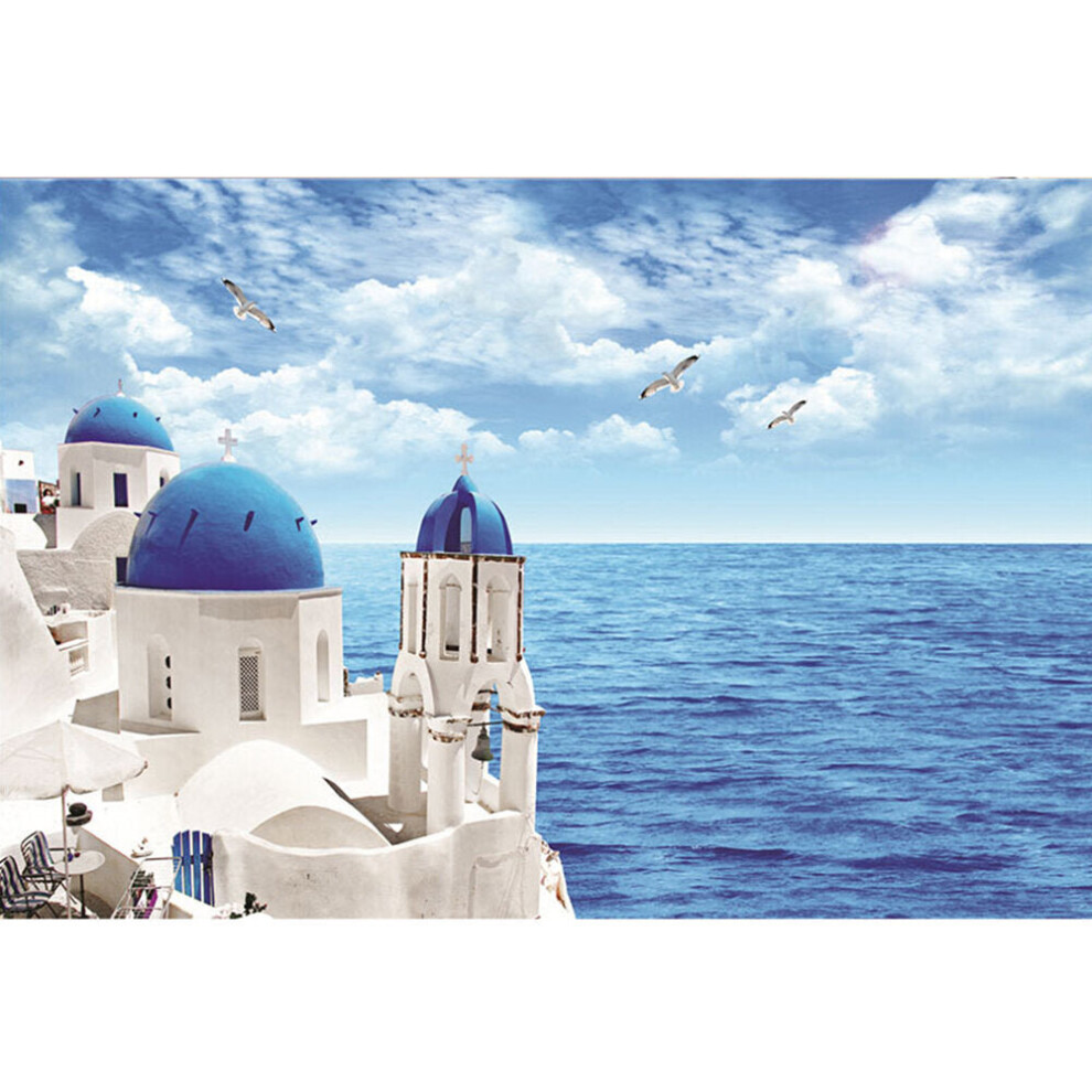 (Aegean Sea) 1000 Pcs Jigsaw Puzzle DIY Landscape Jigsaw Puzzle Toy Home Decorations Educational Games Toys Gifts for Adults Children Kids