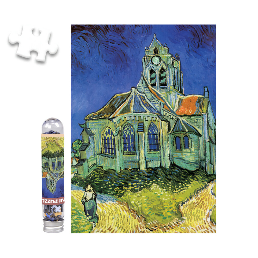 (Ovie's Church) 150 Pieces Tube Mini Jigsaw Puzzles Beautiful Scenery Puzzle Toys for Children Adults Learning Education Brain Teaser Assemble Toy Gam