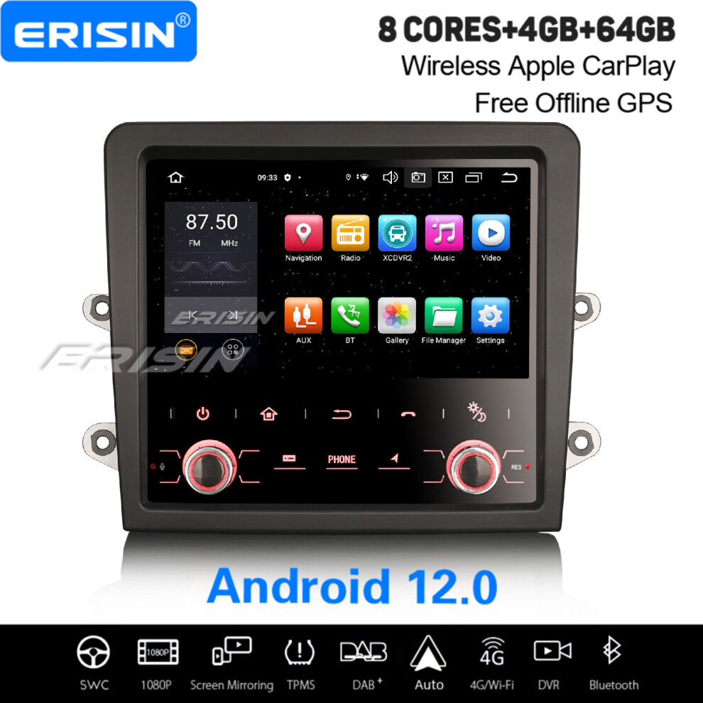 8-Core Android 12 Porsche Cayman/Boxster/718/911/981/997 Car Stereo DAB+ Sat Nav Wireless CarPlay WiFi