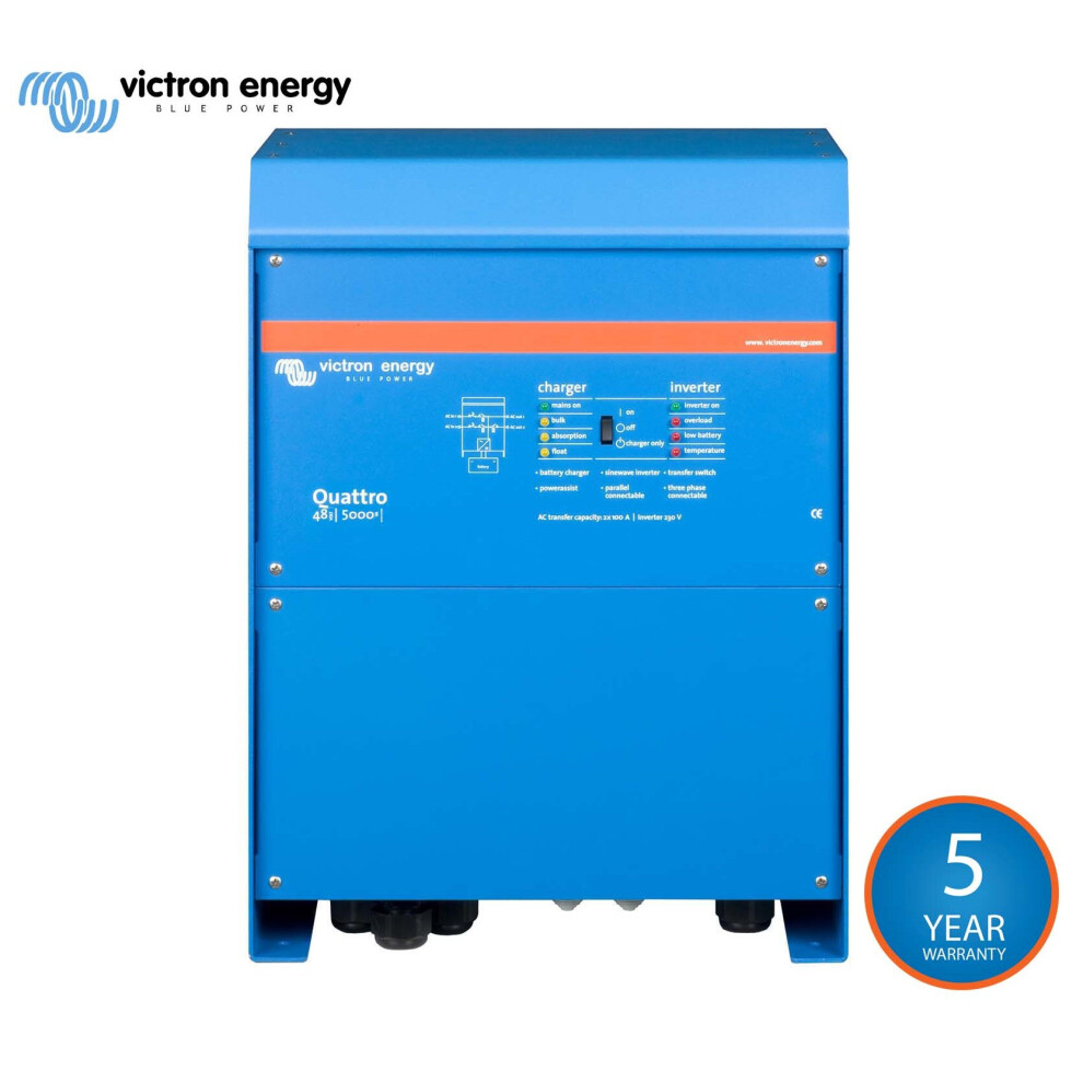 Inverter/Chargers 6500W 48V 8000Va Victron Quattro 48/8000/110-100/100 8719076032953