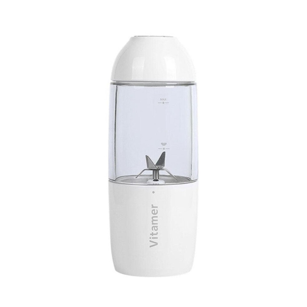 (White) 380ML USB Rechargeable Juicer Bottle Cup Vegetables Fruit Milkshake Smoothie Squeezer Reamer Bottle