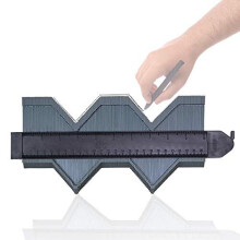 Plastic Contour Duplication Gauge, 10 Inch Profile Gauge Measure Ruler Contour Duplicator for Precise Measurement Tiling Laminate Wood Marking Tool