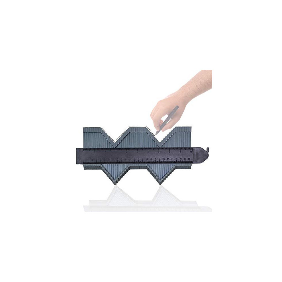 Plastic Contour Duplication Gauge, 10 Inch Profile Gauge Measure Ruler Contour Duplicator For Precise Measurement Tiling Laminate Wood Marking Tool 7659816864424
