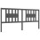 VidaXL (grey, 200 x 200 cm) vidaXL Bed Frame Bed Base Platform Bed with Headboard Black Double Solid Wood 9