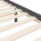 VidaXL (grey, 200 x 200 cm) vidaXL Bed Frame Bed Base Platform Bed with Headboard Black Double Solid Wood 10