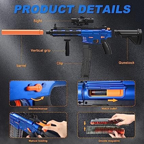 Toy Guns For Nerf Guns M416 Auto Manual Toy Foam Blaster And Gun With 120 Darts Shooting Games 0619