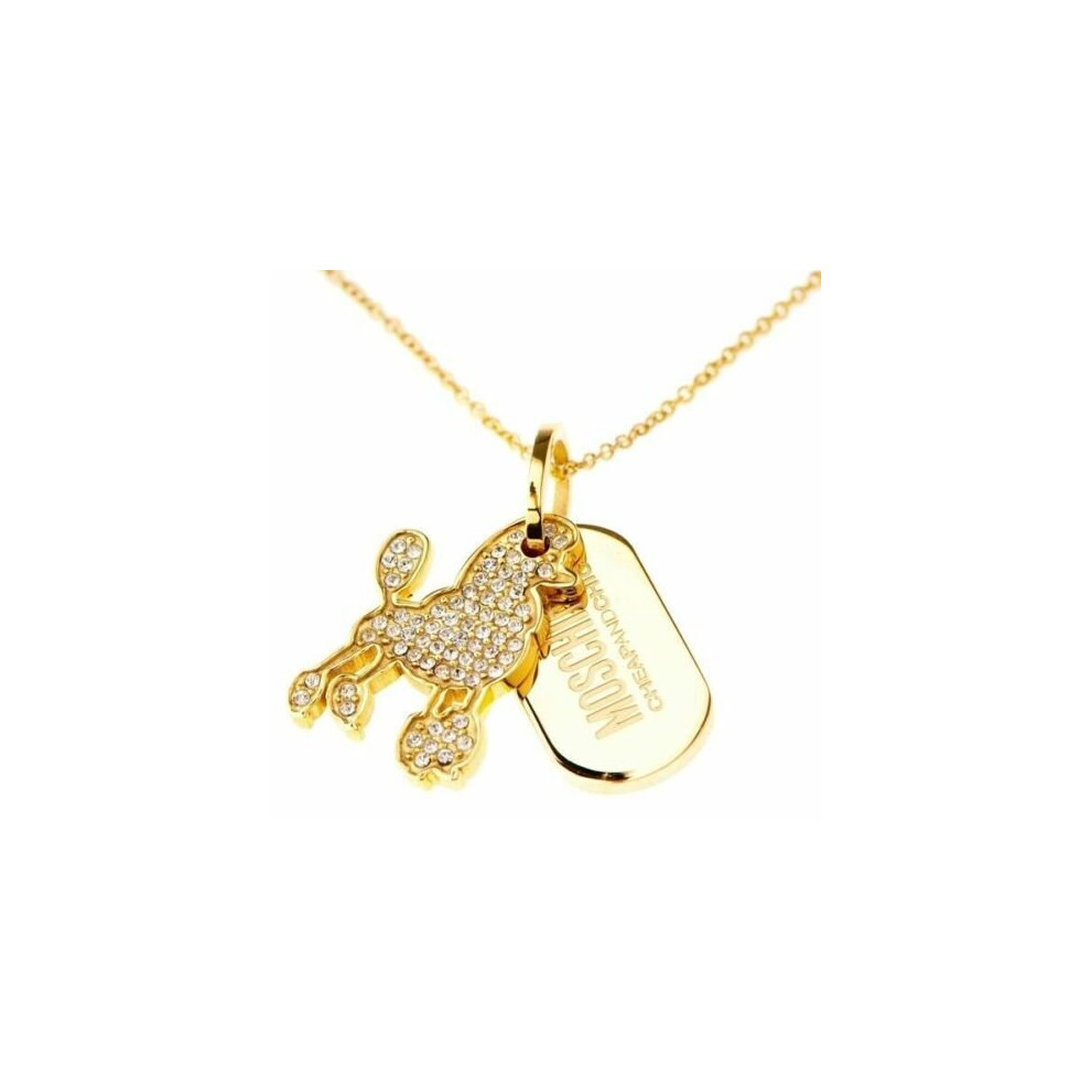 Moschino My Little Puppy Gold Plated Necklace & Pendant MJ0026