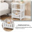 (36*24*40cm) Bedside Table Cabinet Side End Table Nightstand Storage Organizer Home Square 3