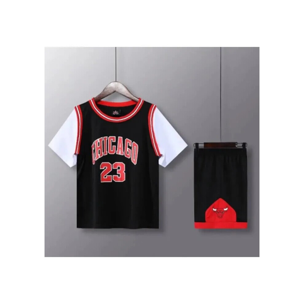 (black 140cm) Michael Jordan children's jersey set