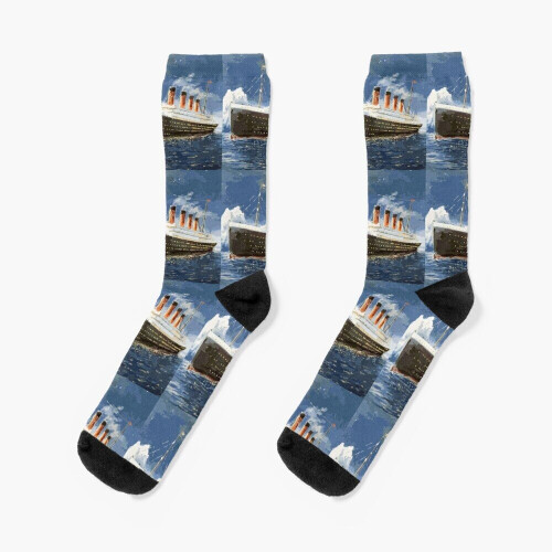 Dress Socks The most popular ship of all times, Titanic. Novelty Fancy Crazy Pattern Crew Casual for Men Women
