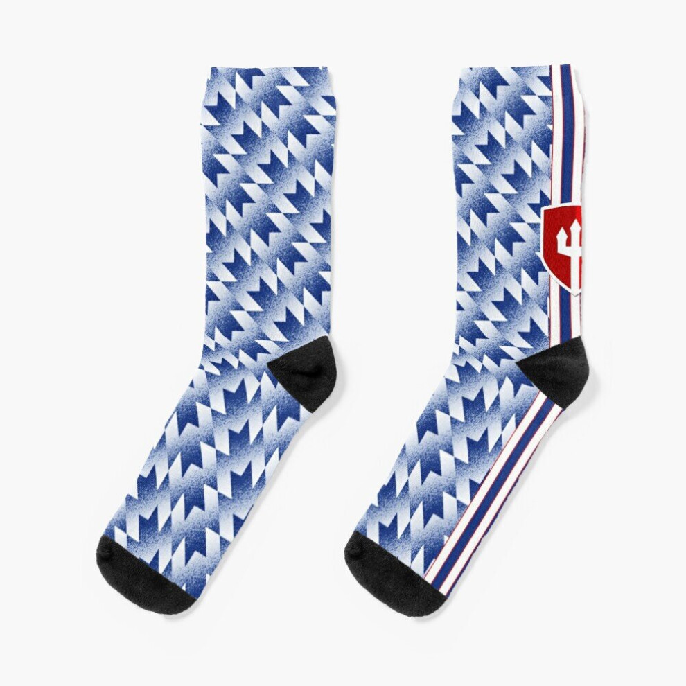 Dress Socks Manchester United 94 Away Jersey Pattern Novelty Fancy Crazy Pattern Crew Casual for Men Women