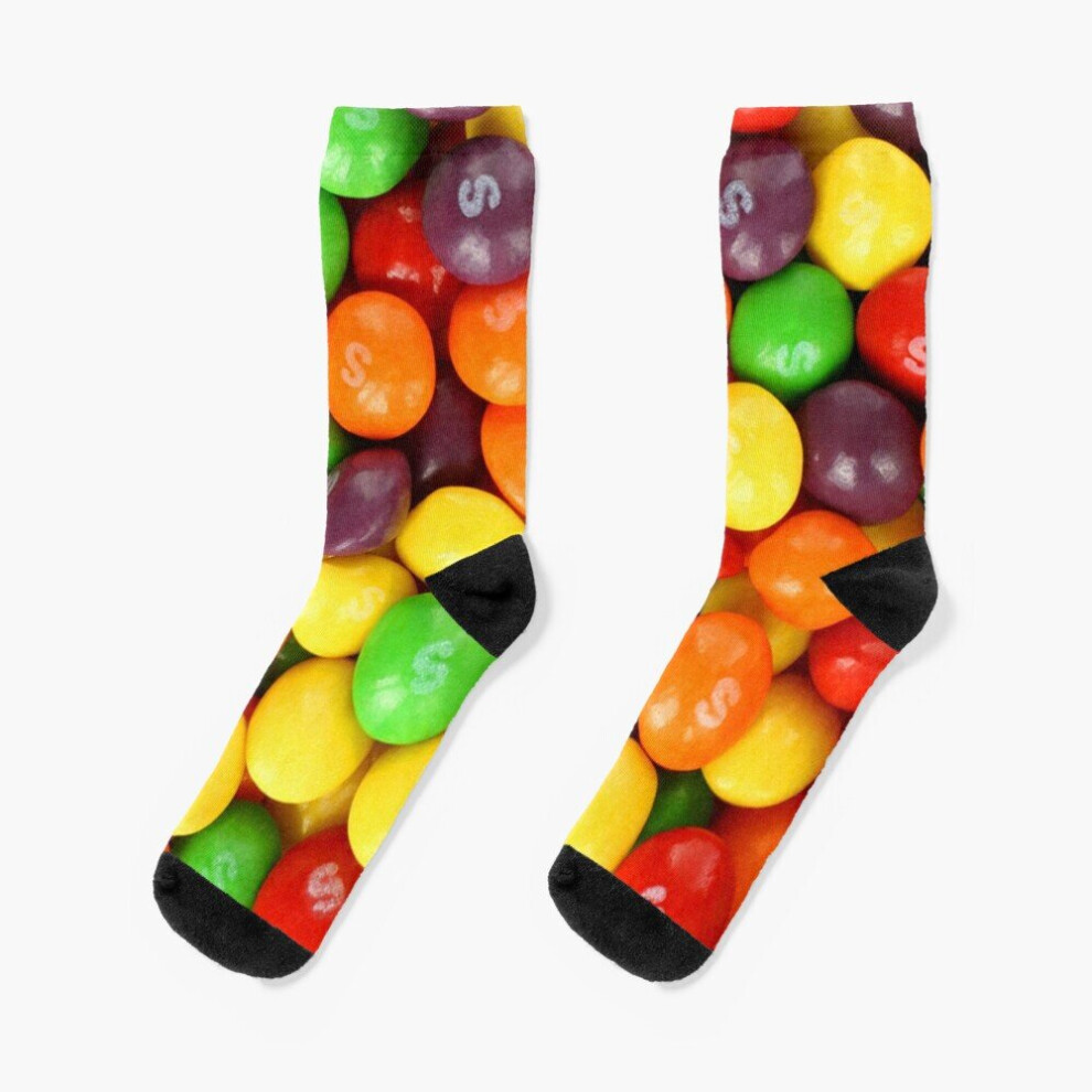 Dress Socks Skittles Novelty Fancy Crazy Pattern Crew Casual for Men Women-image-OPC-PBYB2VM-NEW
