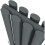 Anthracite Designer Radiator Horizontal Oval Column Double Panel Rad 600x420mm 5