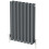 Anthracite Designer Radiator Horizontal Oval Column Double Panel Rad 600x420mm 6