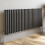 Anthracite Designer Radiator Horizontal Oval Column Single Panel Rad 600x1560mm 2