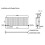 Anthracite Designer Radiator Horizontal Oval Column Single Panel Rad 600x1560mm 9