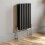 Anthracite Designer Radiator Horizontal Oval Column Double Panel Rad 600x420mm 2
