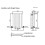 Anthracite Designer Radiator Horizontal Oval Column Double Panel Rad 600x420mm 8