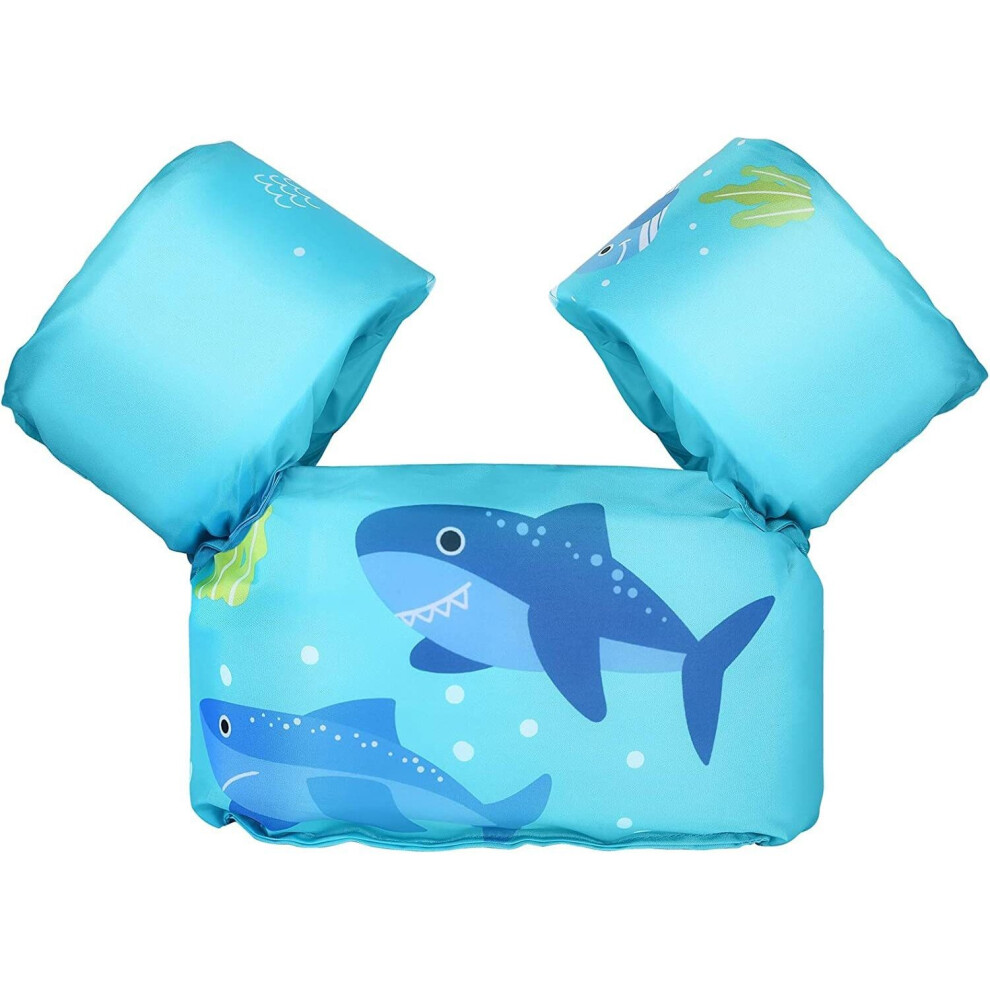 Swim Vest for Kids, Arm Sleeves Learn-to-Swim Water Wings Swimming Arm Floats with Adjustable Strap