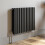 Anthracite Designer Radiator Horizontal Oval Column Double Panel Rad 600x780mm 2