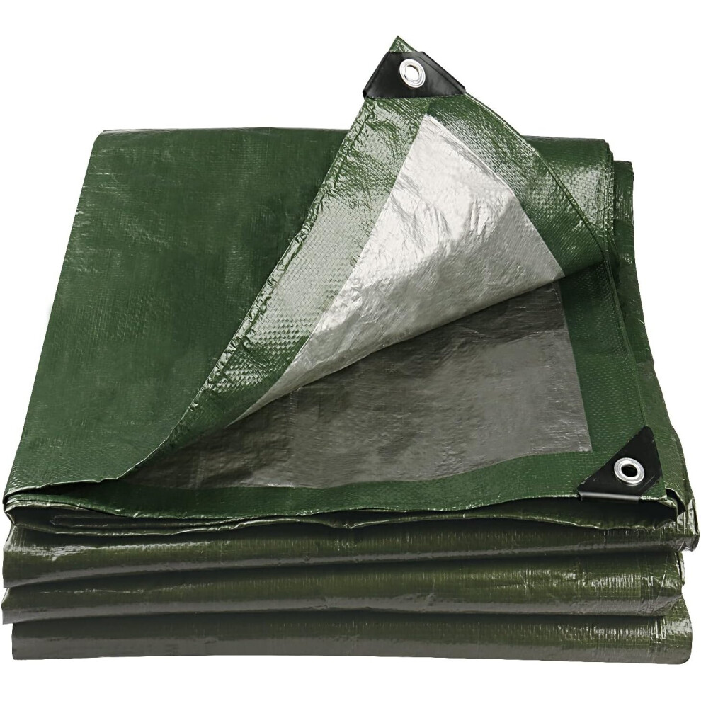 Waterproof Heavy Duty 3M X 5M 105Gsm Tarp Sheet Cover With Reinforced Grommets 8366089221029