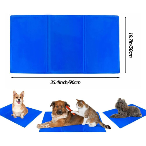 90 * 50cm Dog Cool Mat Large Size, Pet Self Cooling Mat 2