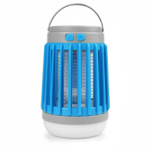 Solar USB Mosquito Killer, Waterproof Electric Fly Insect Killer Lamp Portable Rechargeable Bug Zapper