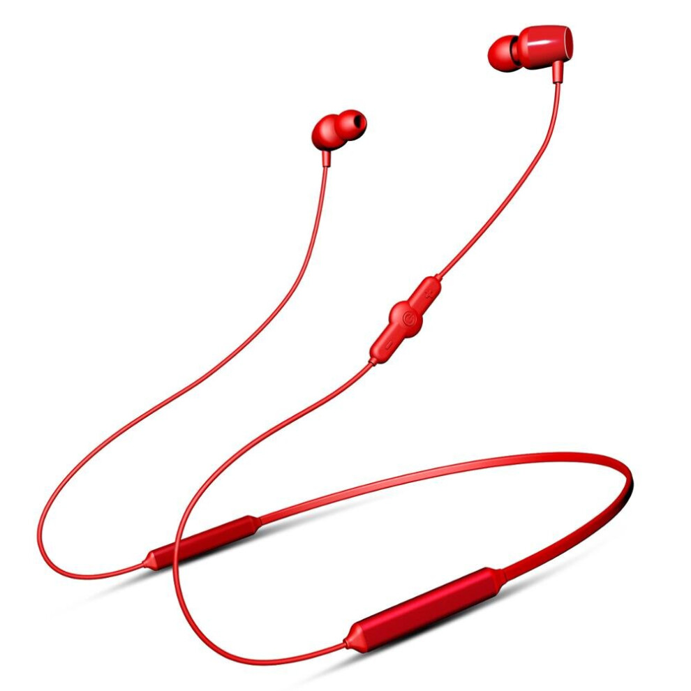 (A-) Eardeco Sport Wireless Headphones Bluetooth Earphone Earbuds Headset Headphone With Microphone Handsfree Heavy Bass Earphones Red 4851204912325
