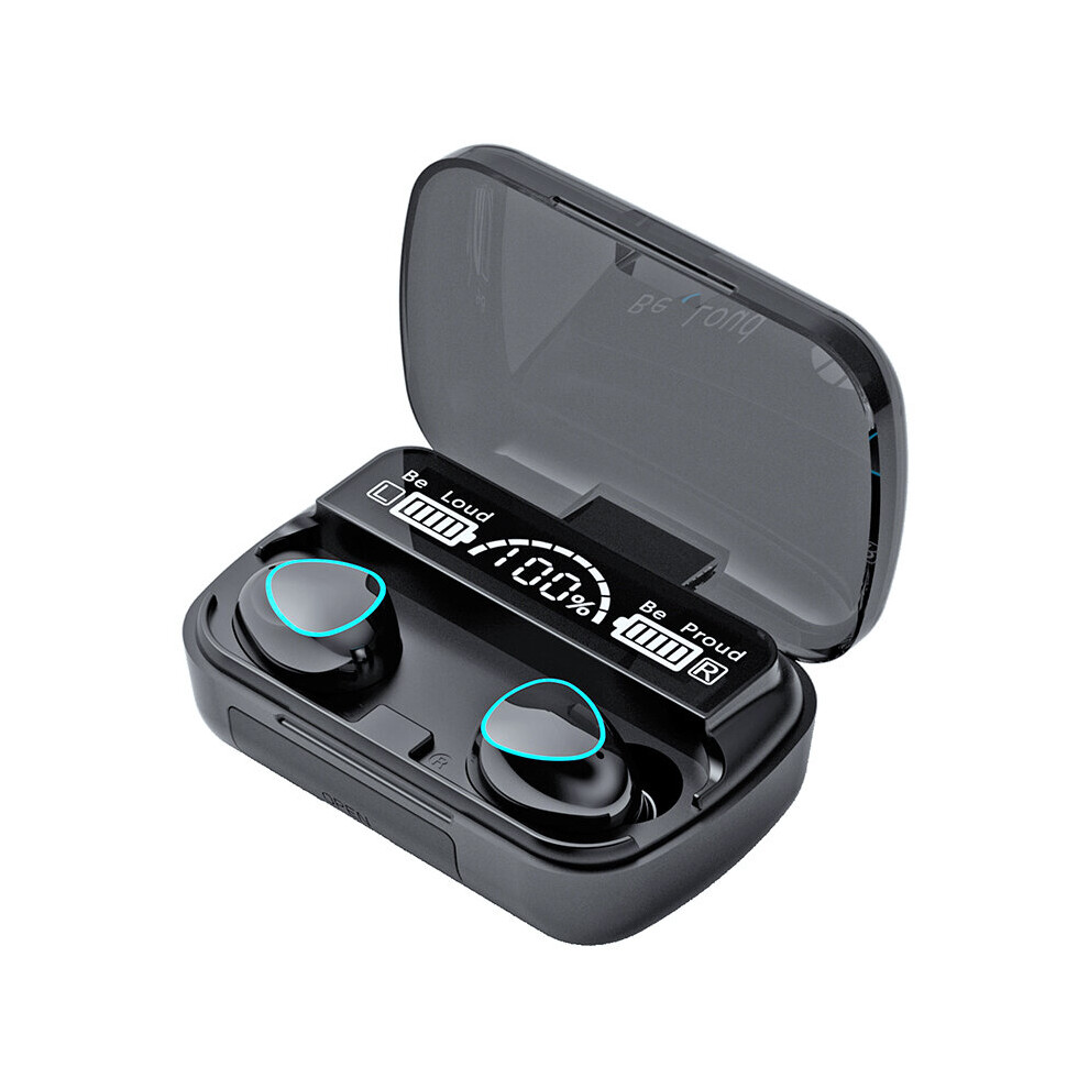 (A-) Tecsire M10 Tws Wireless Earbuds Bluetooth Earphone Hifi Touch Control Led Digital Display Waterproof With Microphone Black 4851204980362
