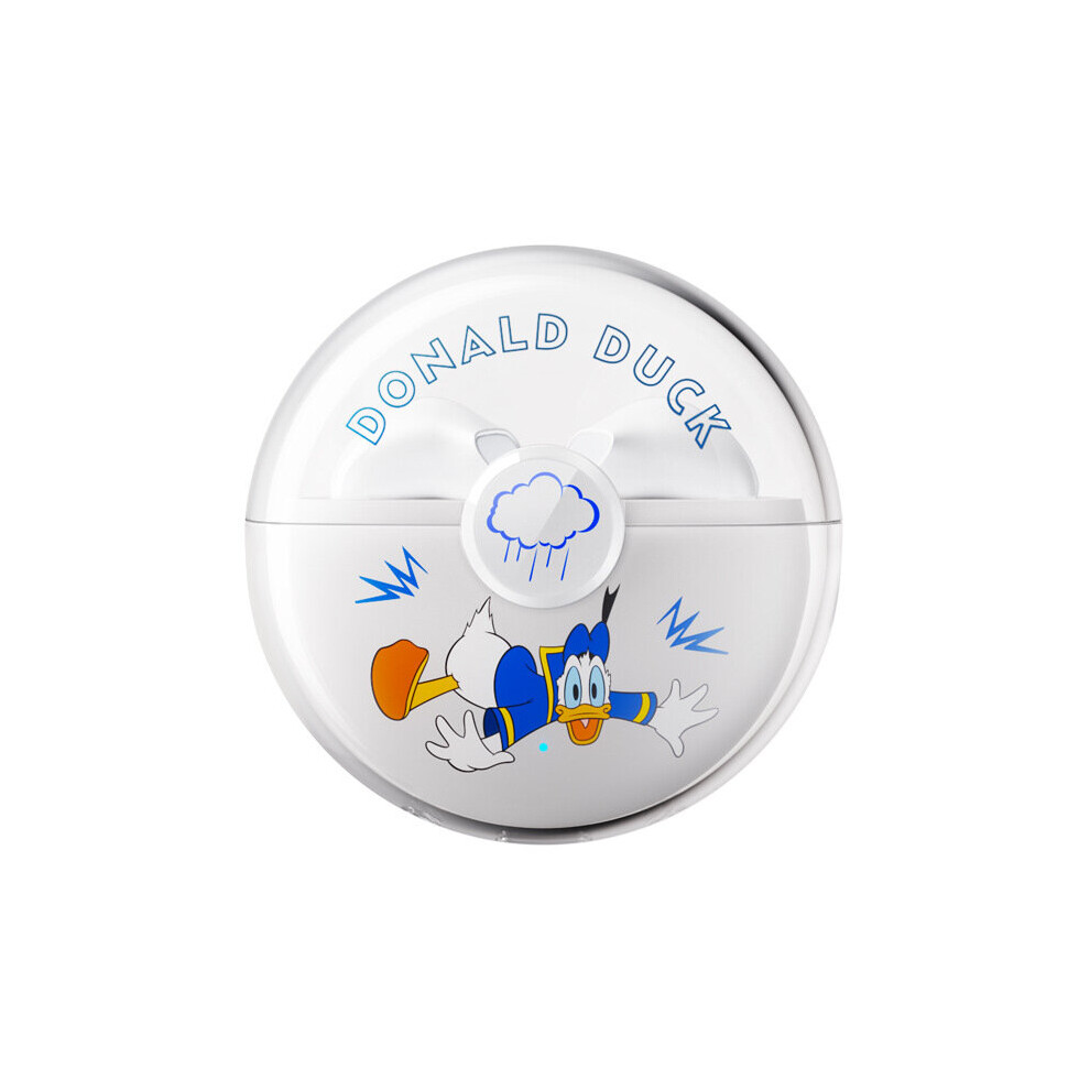 (A-Donald Duck) Disney F1 Mickey And Friends Tws Bluetooth Earphone Noise Reduction Anker9d Headset Hifi Sound With Mic Earbuds Sport Headphone 4851204980607