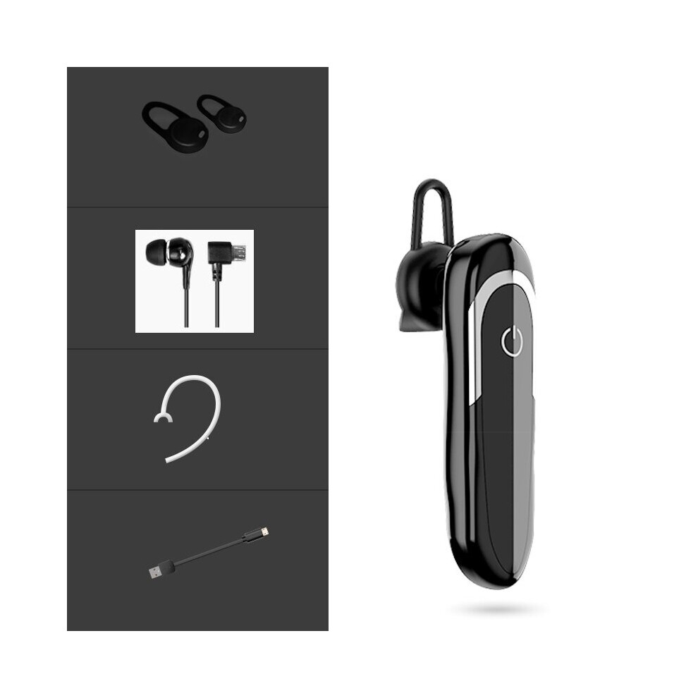 (A-) Gdlyl Bluetooth Earphone With Microphone 32 Hours Talk Time Wireless Headset Sweat-Proof Sport Music Earbuds Long Last Earpiece Black 4851205022191