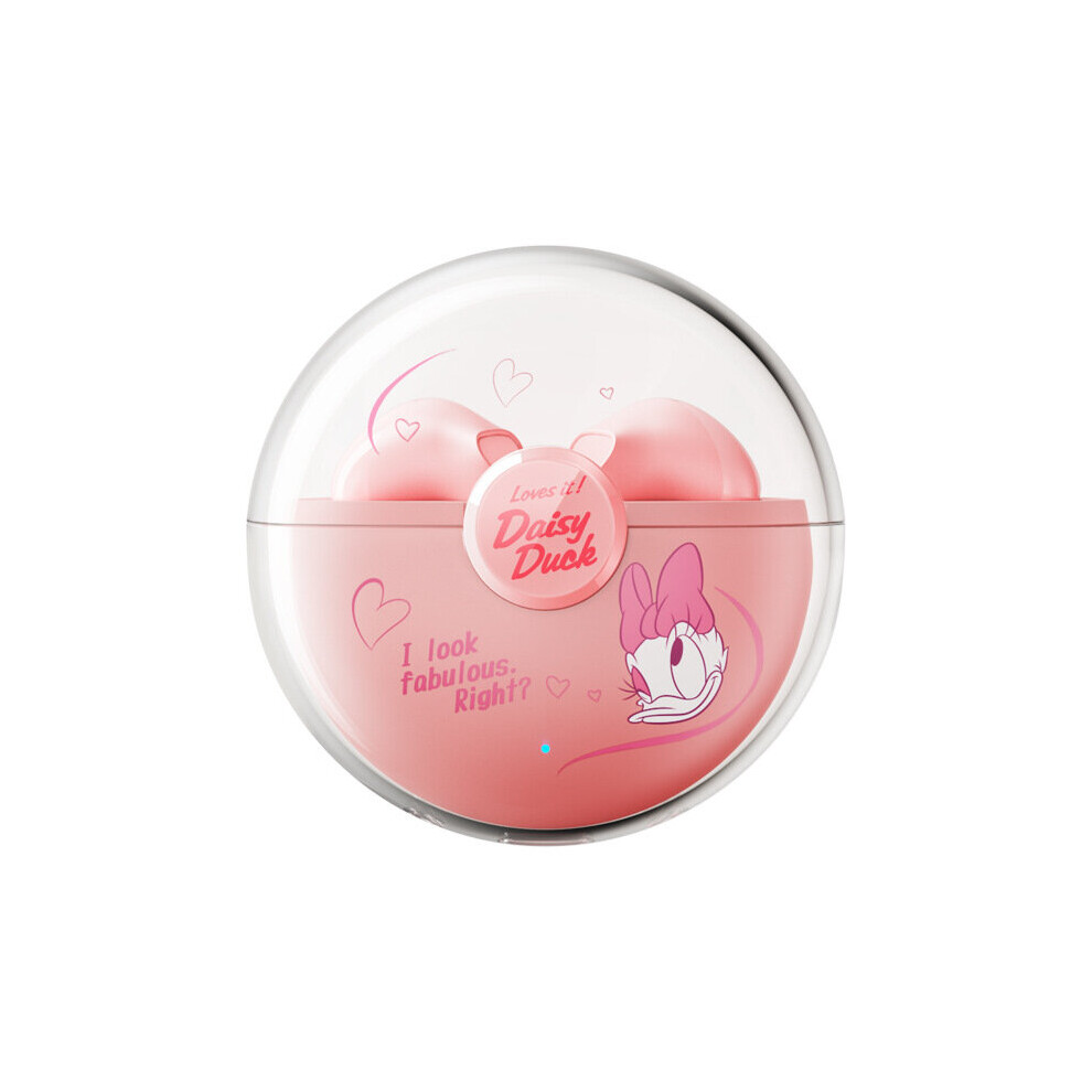 (A-Daisy Duck) Disney F1 Mickey And Friends Tws Bluetooth Earphone Noise Reduction Anker9d Headset Hifi Sound With Mic Earbuds Sport Headphone 4851204980584