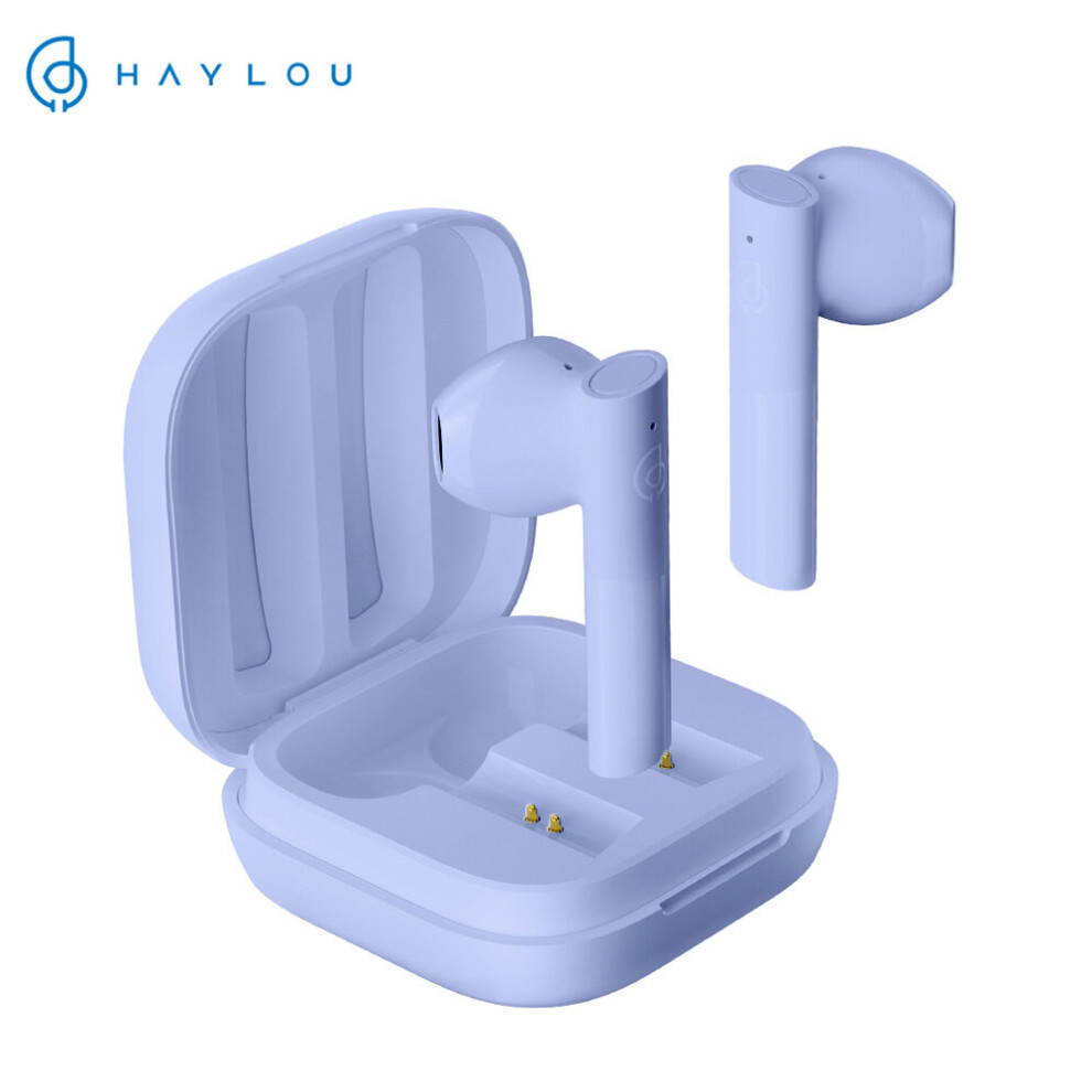 (A-Gt6 ) Haylou Gt6 Tws Wireless Headphone Bluetooth 5.2 Low Latency 12Mm Dynamic Driver Earbuds Aac Stero Sound Earphones Semi In-Ear Purple 4851204916484