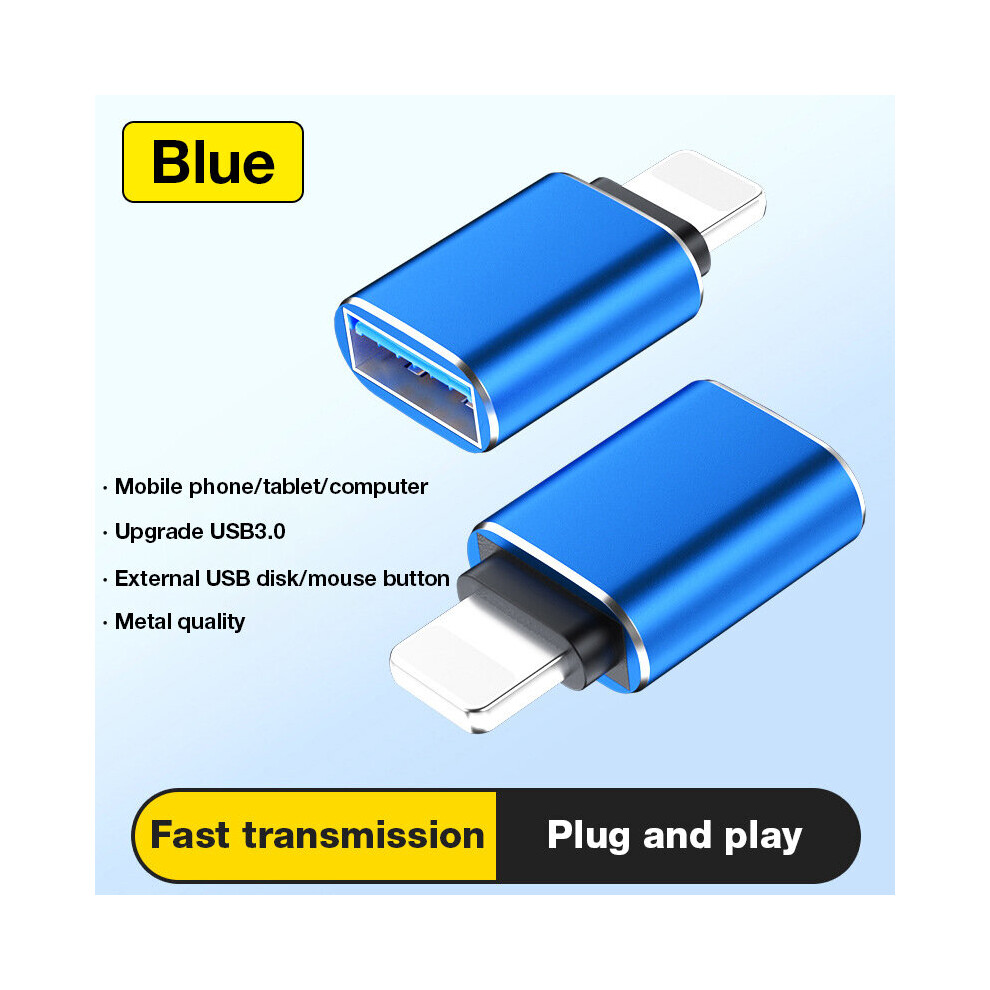(a-Blue) Otg Adapter Data Transfer Mini For Samsung Xiaomi Huawei Iphone Usb 3.0 To Type C Usb Otg To Type C Usb Male Converter Usb3.0
