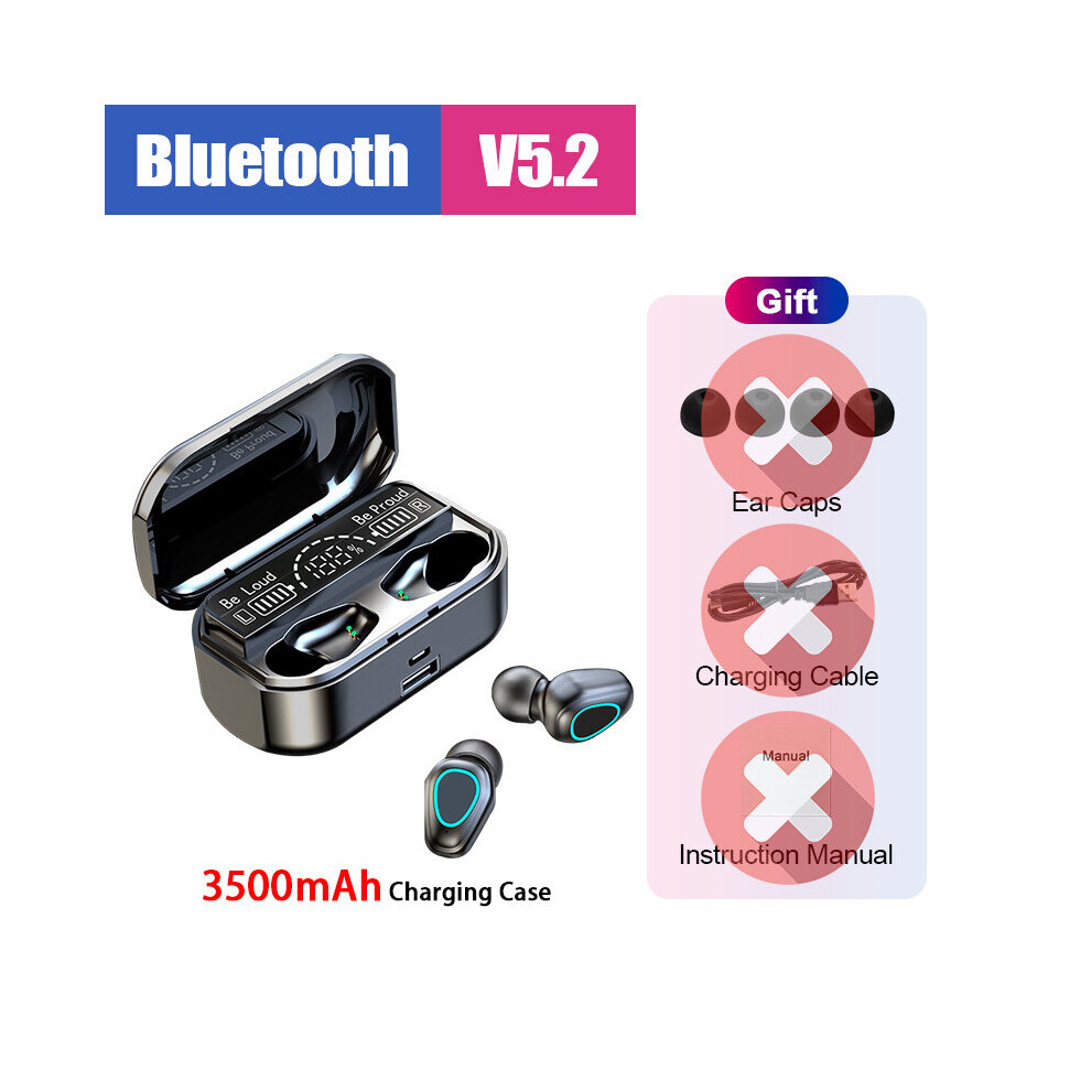 (A-Vip 3500Mah) New Tws Bluetooth 5.2 Earphones 3500Mah Charging Box Wireless Headphones 9D Stereo Sports Waterproof Earbuds Headsets With Mic 4851204926179