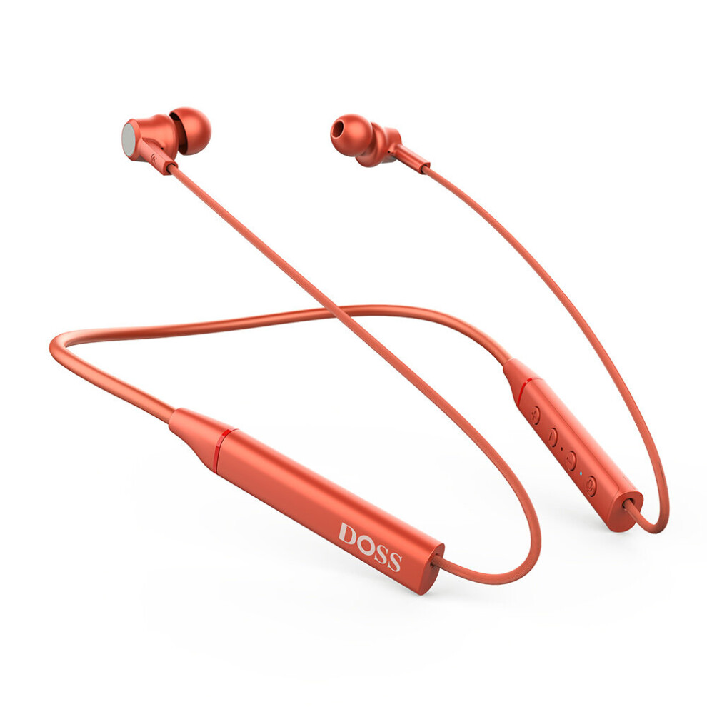 (A-) Doss K-Touch Sport Neckband Bluetooth Earphone Hifi Sound Ipx5 Sweatproof Headphone With Microphone Handfree Earbuds Headset Red 4851204947792